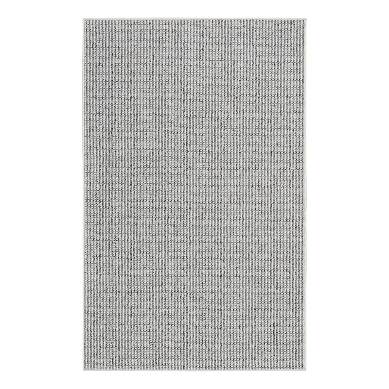 Nourison Home Textured Home 2' x 4' Ivory Grey Farmhouse Indoor Rug