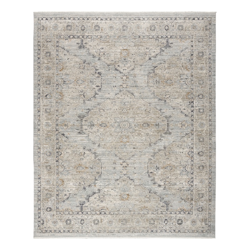 Nourison Home Nyle 5' x 8' Light Blue Vintage Indoor Rug