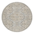 Nourison Home Nyle 8' x Round Light Blue Vintage Indoor Rug