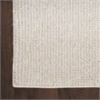 Nourison Home Textured Home 5' x 7' Ivory Beige Farmhouse Indoor Rug