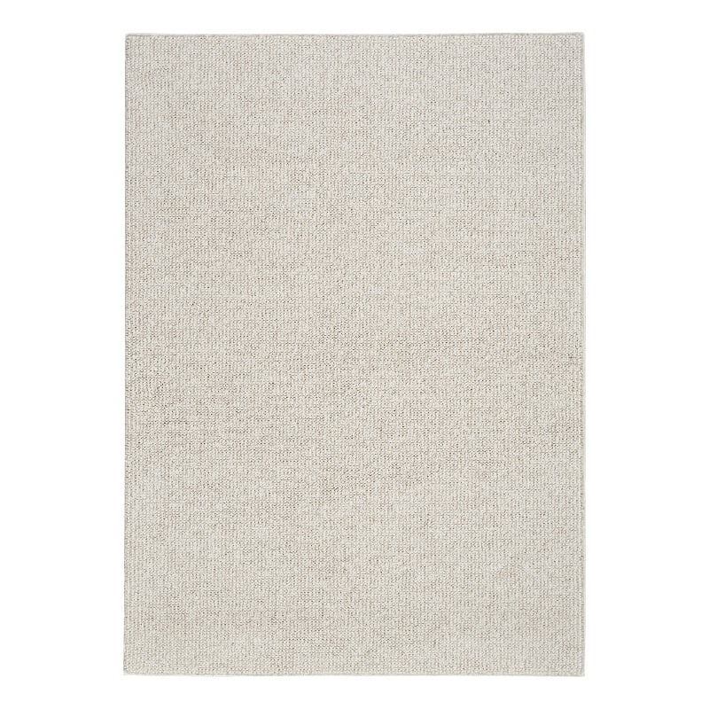 Nourison Home Textured Home 5' x 7' Ivory Beige Farmhouse Indoor Rug