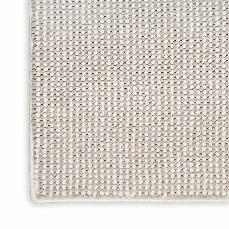 Nourison Home Textured Home 5' x 7' Ivory Mocha Farmhouse Indoor Rug