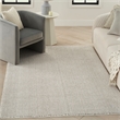 Nourison Home Textured Home 5' x 7' Ivory Mocha Farmhouse Indoor Rug
