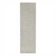 Nourison Home Textured Home 8' Runner Ivory Mocha Farmhouse Indoor Rug