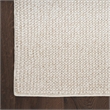 Nourison Home Textured Home 8' x 10' Ivory Beige Farmhouse Indoor Rug