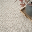 Nourison Home Textured Home 8' x 10' Ivory Beige Farmhouse Indoor Rug
