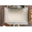 Nourison Home Textured Home 8' x 10' Ivory Grey Farmhouse Indoor Rug