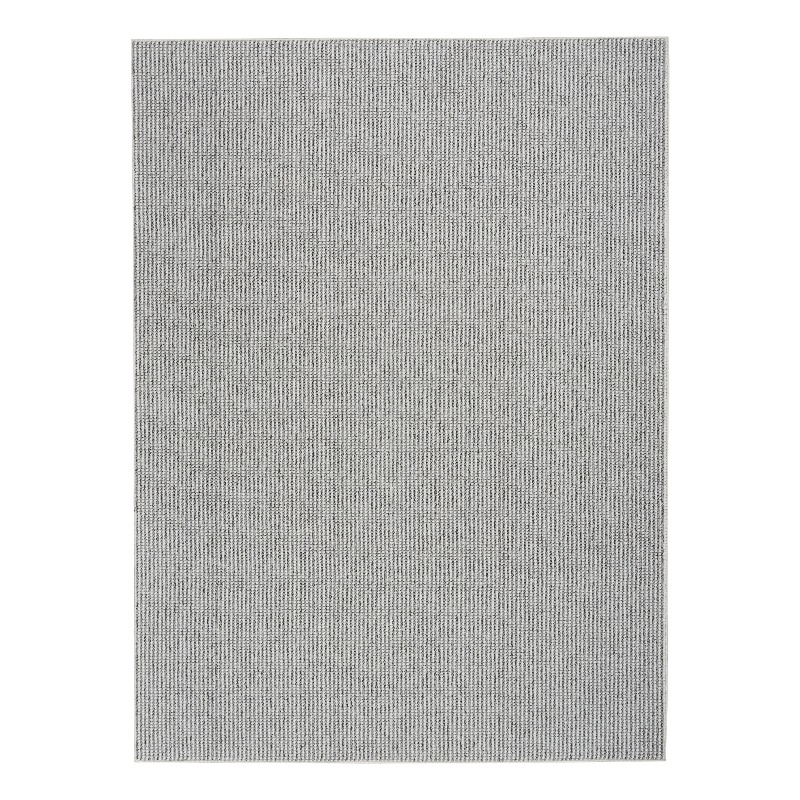 Nourison Home Textured Home 8' x 10' Ivory Grey Farmhouse Indoor Rug