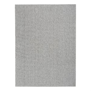 Nourison Home Textured Home 8' x 10' Ivory Grey Farmhouse Indoor Rug