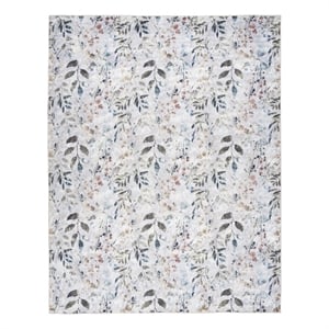 Nourison Home Washables 8' x 10' Grey Multicolor Contemporary Indoor Rug