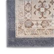 Nourison Serenity Home 9' x 12' Fabric Ivory Blue Vintage Indoor Rug