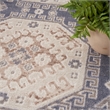Nourison Serenity Home 9' x 12' Fabric Ivory Blue Vintage Indoor Rug