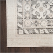 Nourison Serenity Home 9' x 12' Fabric Ivory Gray Vintage Indoor Rug