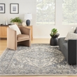 Nourison Concerto 8' x 10' Ivory Blue Fabric Vintage Area Rug (8' x 10')