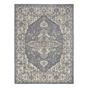 Nourison Concerto 4' x 6' Blue Fabric Vintage Area Rug (4' x 6')