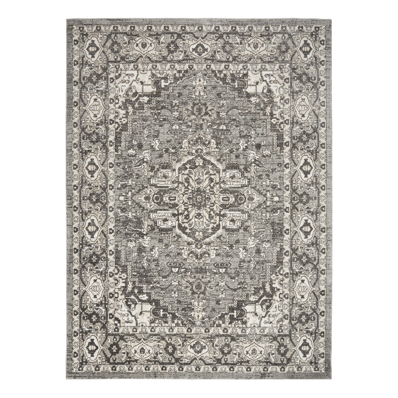 Nourison Concerto 8' x 10' Gray Fabric Vintage Area Rug (8' x 10')