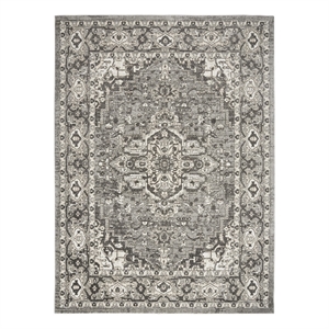 Nourison Concerto 8' x 10' Gray Fabric Vintage Area Rug (8' x 10')