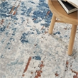 Nourison Concerto 5' x 7' Beige Blue Rust Fabric Modern Area Rug (5' x 7')