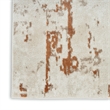 Nourison Concerto 8' Runner Ivory Rust Fabric Modern Area Rug (8' Runner)