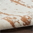 Nourison Concerto 8' Runner Ivory Rust Fabric Modern Area Rug (8' Runner)