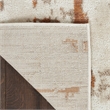 Nourison Concerto 8' Runner Ivory Rust Fabric Modern Area Rug (8' Runner)