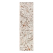 Nourison Concerto 8' Runner Ivory Rust Fabric Modern Area Rug (8' Runner)