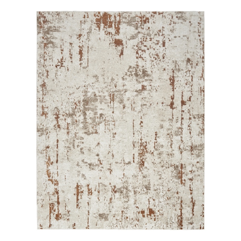 Nourison Concerto 4' x 6' Ivory Rust Fabric Modern Area Rug (4' x 6')