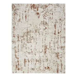 Nourison Concerto 8' x 10' Ivory Rust Fabric Modern Area Rug (8' x 10')