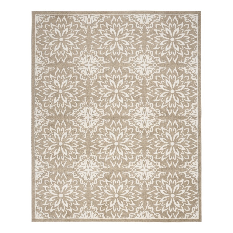 Nourison Jubilant 5' x 7' Taupe Fabric Farmhouse Area Rug (5' x 7')