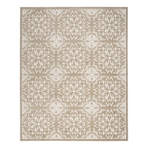 Nourison Jubilant 5' x 7' Taupe Fabric Farmhouse Area Rug (5' x 7')