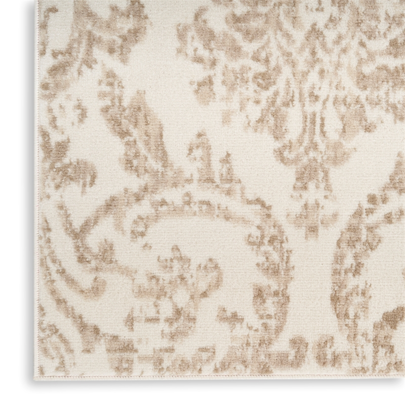 Nourison Jubilant 5' x 7' Ivory Beige Fabric Vintage Area Rug (5' x 7')