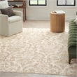 Nourison Jubilant 5' x 7' Ivory Beige Fabric Vintage Area Rug (5' x 7')