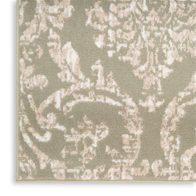 Nourison Jubilant 8' x 10' Olive Fabric Vintage Area Rug (8' x 10')