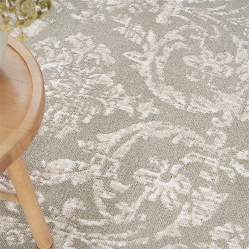 Nourison Jubilant 8' x 10' Olive Fabric Vintage Area Rug (8' x 10')