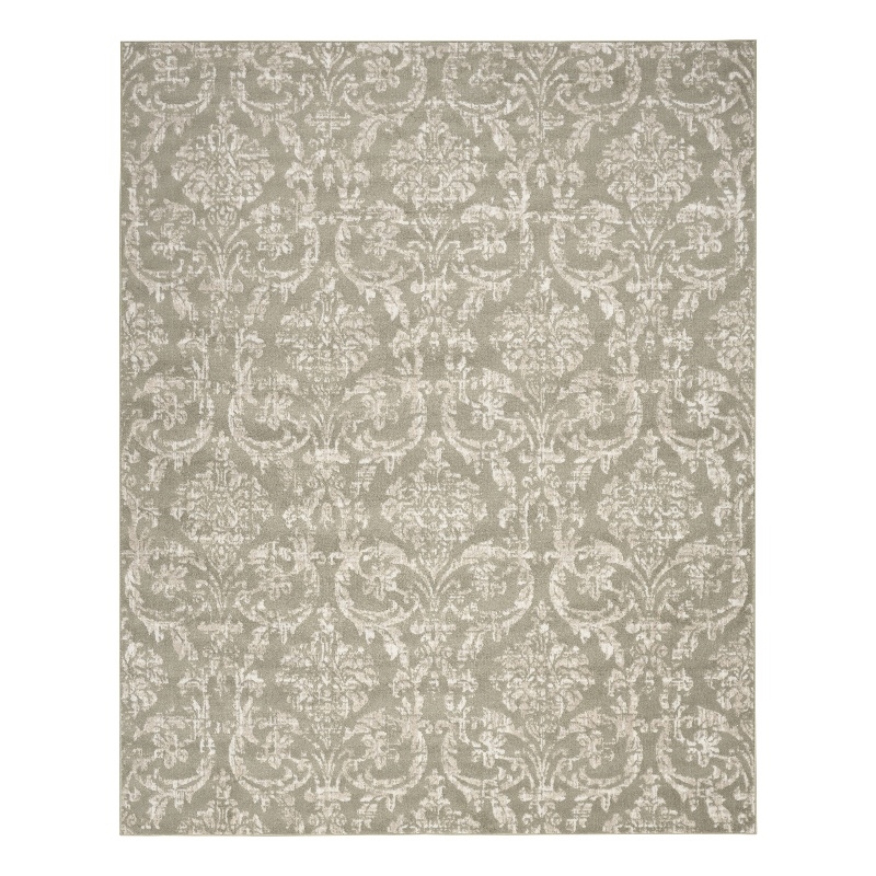 Nourison Jubilant 8' x 10' Olive Fabric Vintage Area Rug (8' x 10')