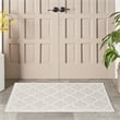 Nourison Easy Care 2' x 4' Ivory White Fabric Modern Area Rug (2' x 4')
