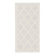 Nourison Easy Care 2' x 4' Ivory White Fabric Modern Area Rug (2' x 4')