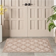 Nourison Easy Care 2' x 4' Natural Beige Fabric Modern Area Rug (2' x 4')