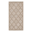 Nourison Easy Care 2' x 4' Natural Beige Fabric Modern Area Rug (2' x 4')
