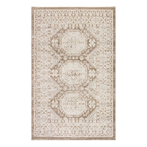 Nourison Serenity Home 3'11&quot x 5'11&quot Ivory Mocha Vintage Indoor Rug