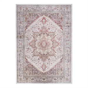 Nourison Vintage Home 5' x 7' Fabric Ivory Red Bohemian Indoor Rug