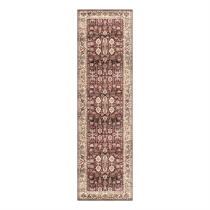 Nourison Vintage Home 2'2&quot x 7'6 Fabric Red Bohemian Indoor Rug