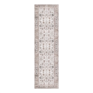 Nourison Vintage Home 2'2&quot x 7'6 Fabric Ivory Bohemian Indoor Rug