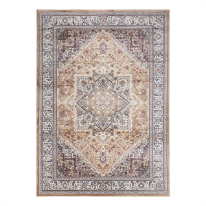 Nourison Vintage Home 5' x 7' Fabric Gold Bohemian Indoor Rug