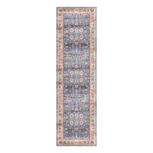 Nourison Vintage Home 2'2&quot x 7'6 Fabric Blue Bohemian Indoor Rug