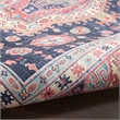 Nourison Vintage Home 5' x 7' Fabric Navy Blue Bohemian Indoor Rug