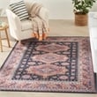 Nourison Vintage Home 5' x 7' Fabric Navy Blue Bohemian Indoor Rug