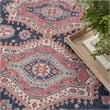 Nourison Vintage Home 5' x 7' Fabric Navy Blue Bohemian Indoor Rug