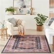 Nourison Vintage Home 5' x 7' Fabric Navy Blue Bohemian Indoor Rug
