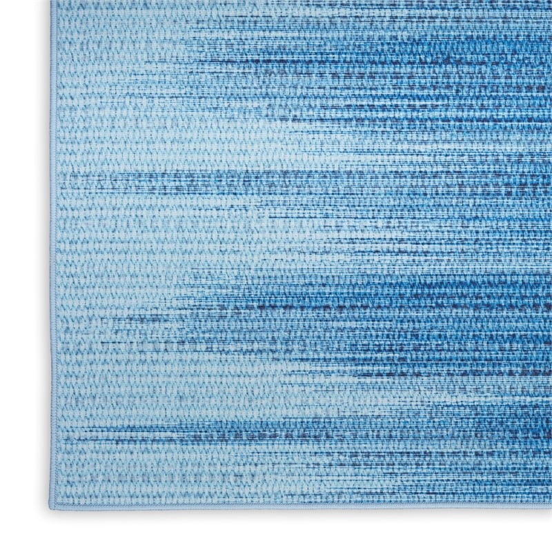 Nourison Vintage Home 5' x 7' Fabric Blue Modern Indoor Rug
